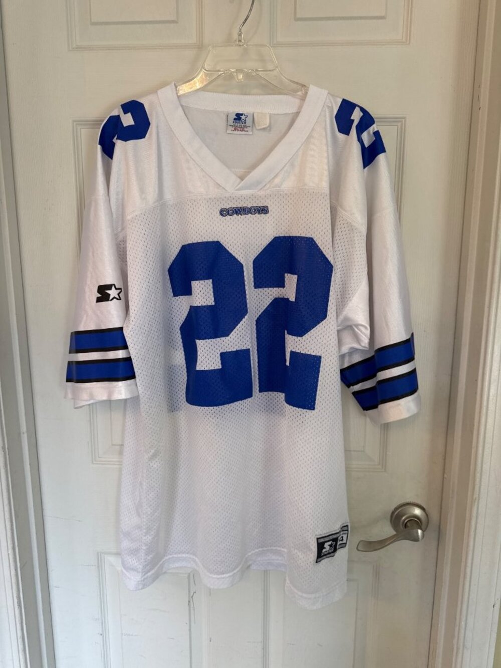 Vintage 1995 Starter Emmitt Smith 22 Dallas Cowboys Jersey 90s NFL 54 XXL - Picture 2 of 9